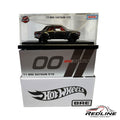 Redline Speed Diecast Hot Wheels '71 BRE Datsun 510 in an acrylic display case with its branded collector box.