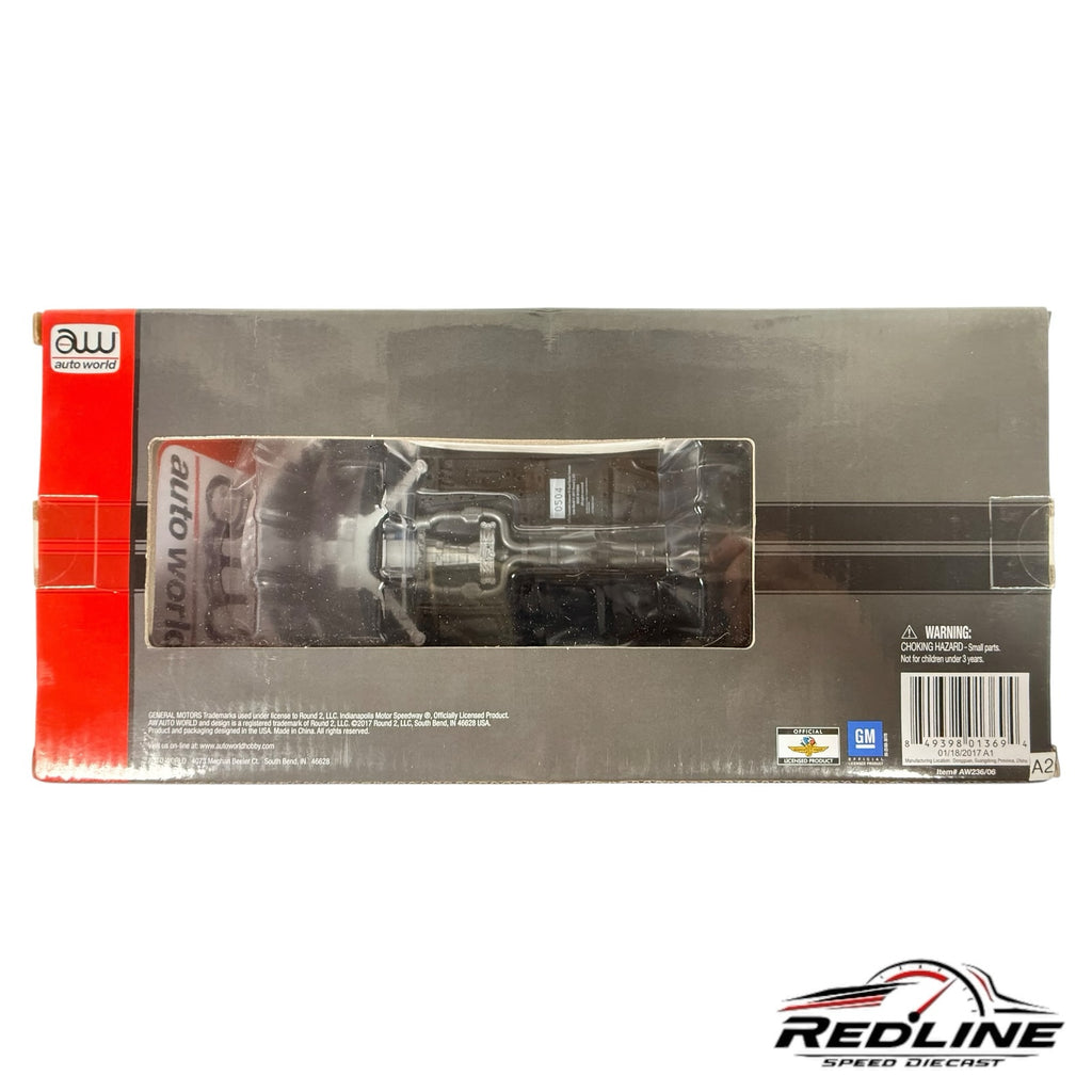 Redline Speed Diecast Auto World 2017 Chevrolet Camaro SS Indy 500 pace car model box packaging