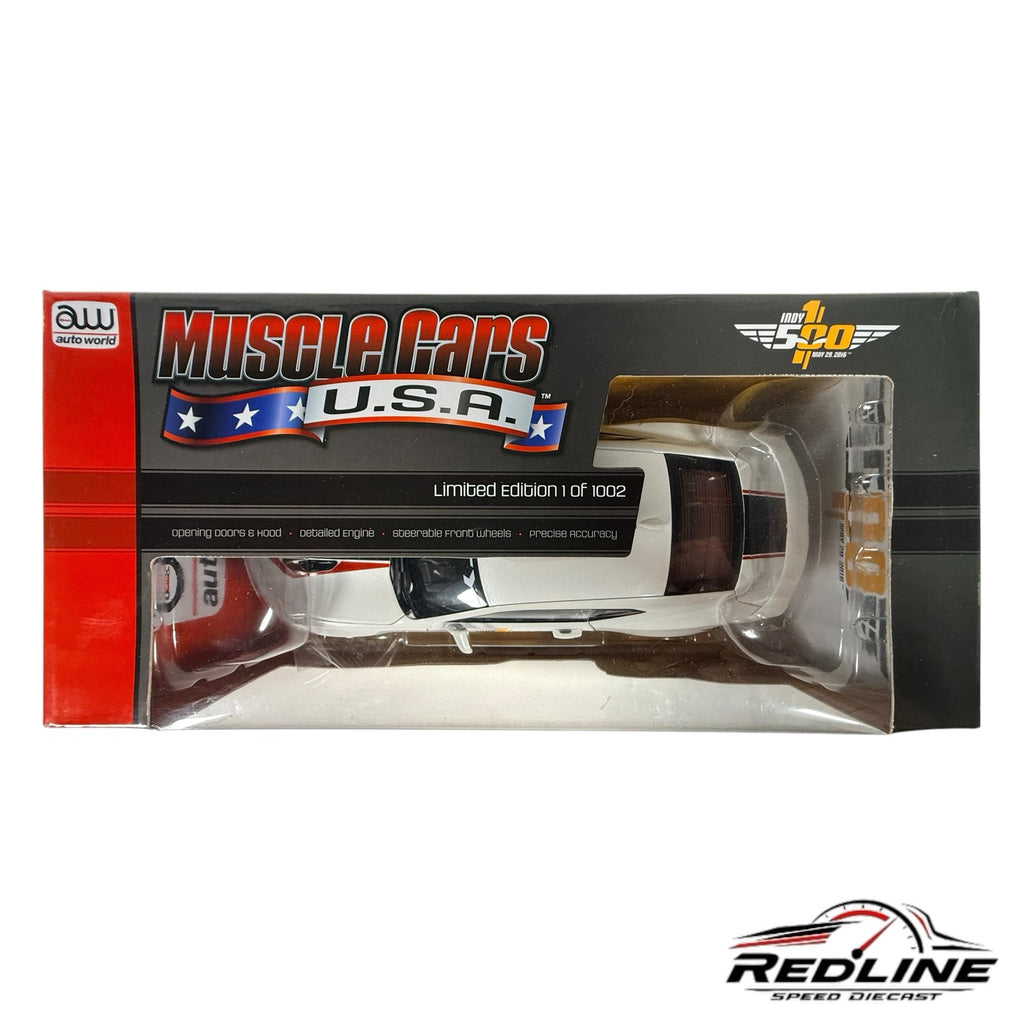 Redline Speed Diecast 1:18 scale 2017 Chevrolet Camaro SS Indy 500 pace car model in original display box