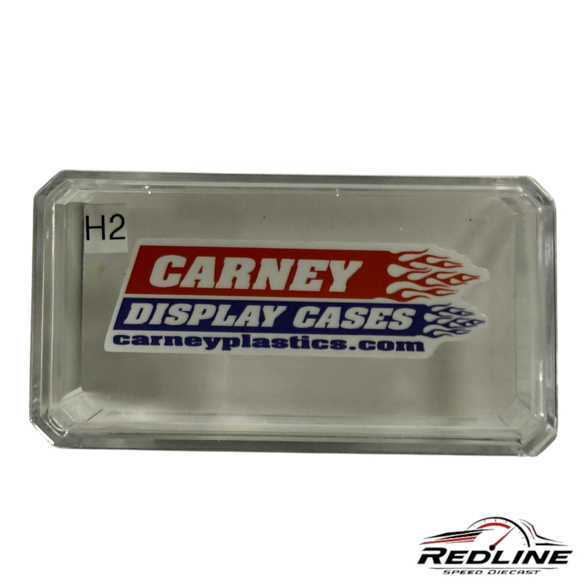 Redline Speed Diecast clear acrylic Carney display case for Hot Wheels collectible vans