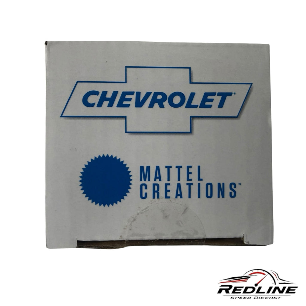 Redline Speed Diecast collector box for Chevrolet C10 model featuring Mattel Creations branding