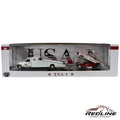 Redline Speed Diecast M2 Machines 1973 Chevrolet C30 hauler and 1969 USA-1 Camaro Funny Car set in window box
