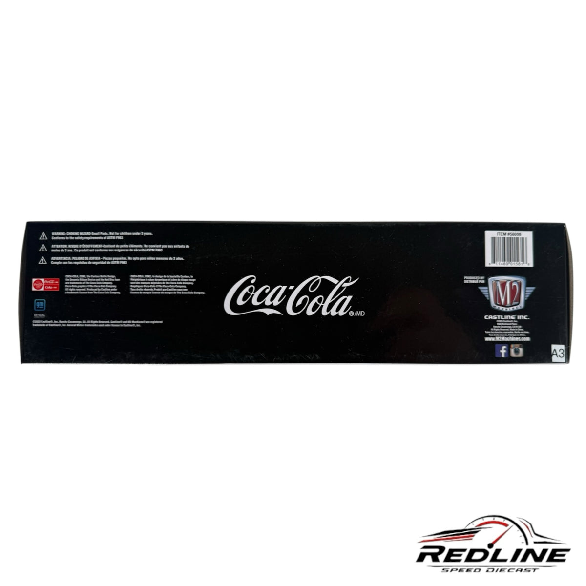 Redline Speed Diecast Coca-Cola collector set packaging box with brand logos and product information details