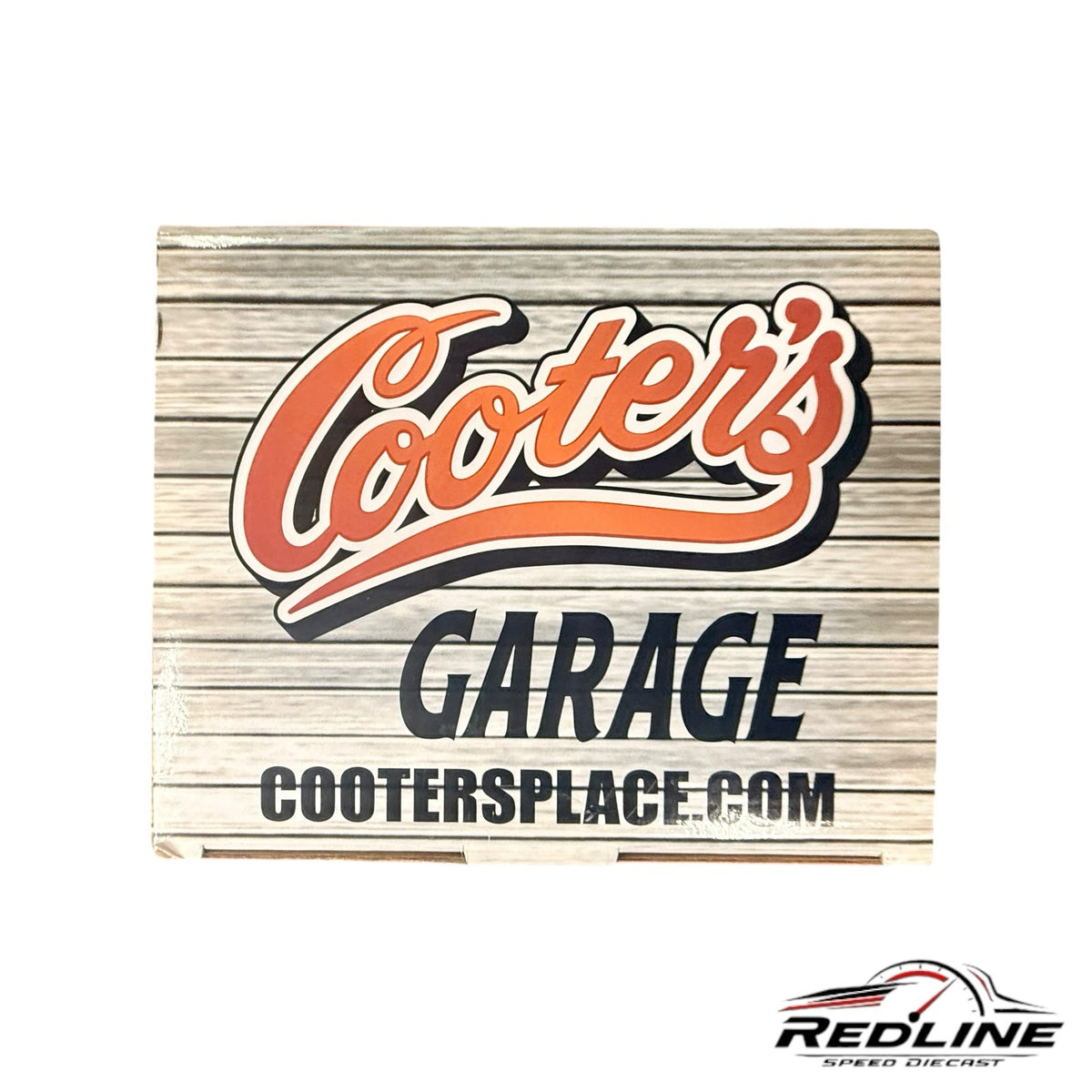 Redline Speed Diecast Cooter's Garage branded packaging box for a 1969 Dodge Charger diecast model