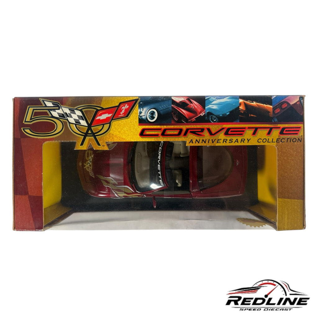 Redline Speed Diecast 1:18 scale 2003 Chevrolet Corvette Indy 500 Pace Car model in red inside original packaging
