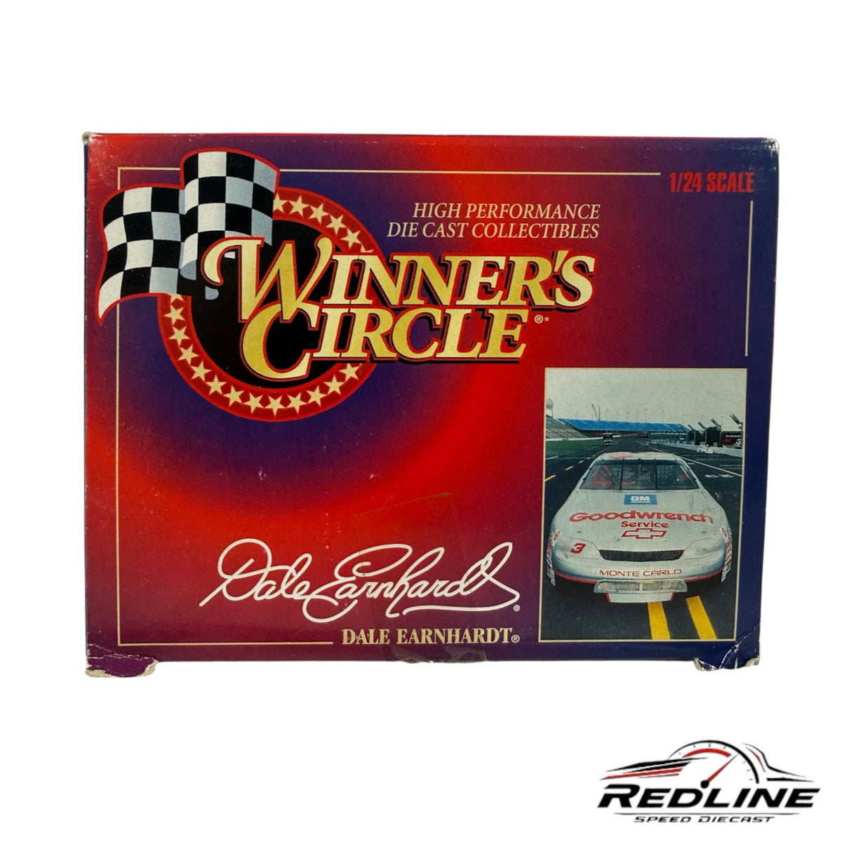 Redline Speed Diecast 1:24 scale Dale Earnhardt No. 3 Chevrolet Monte Carlo die-cast car collector box