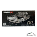 Redline Speed Diecast packaging for the Kaido House x Mini GT Datsun 510 Pro Street JPN V1 model car
