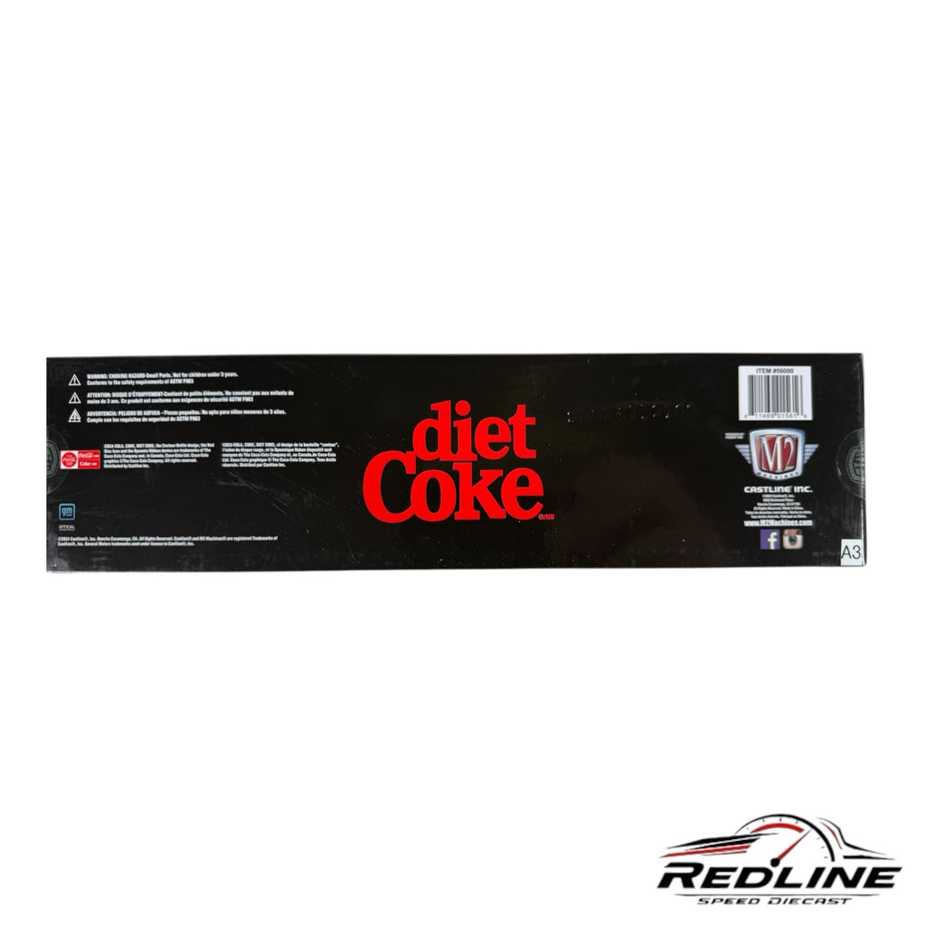 Redline Speed Diecast Diet Coke collector set packaging featuring the iconic red logo on a black background