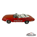 Redline Speed Diecast 1971 Dodge Challenger Indianapolis 500 pace car model with red exterior and white interior
