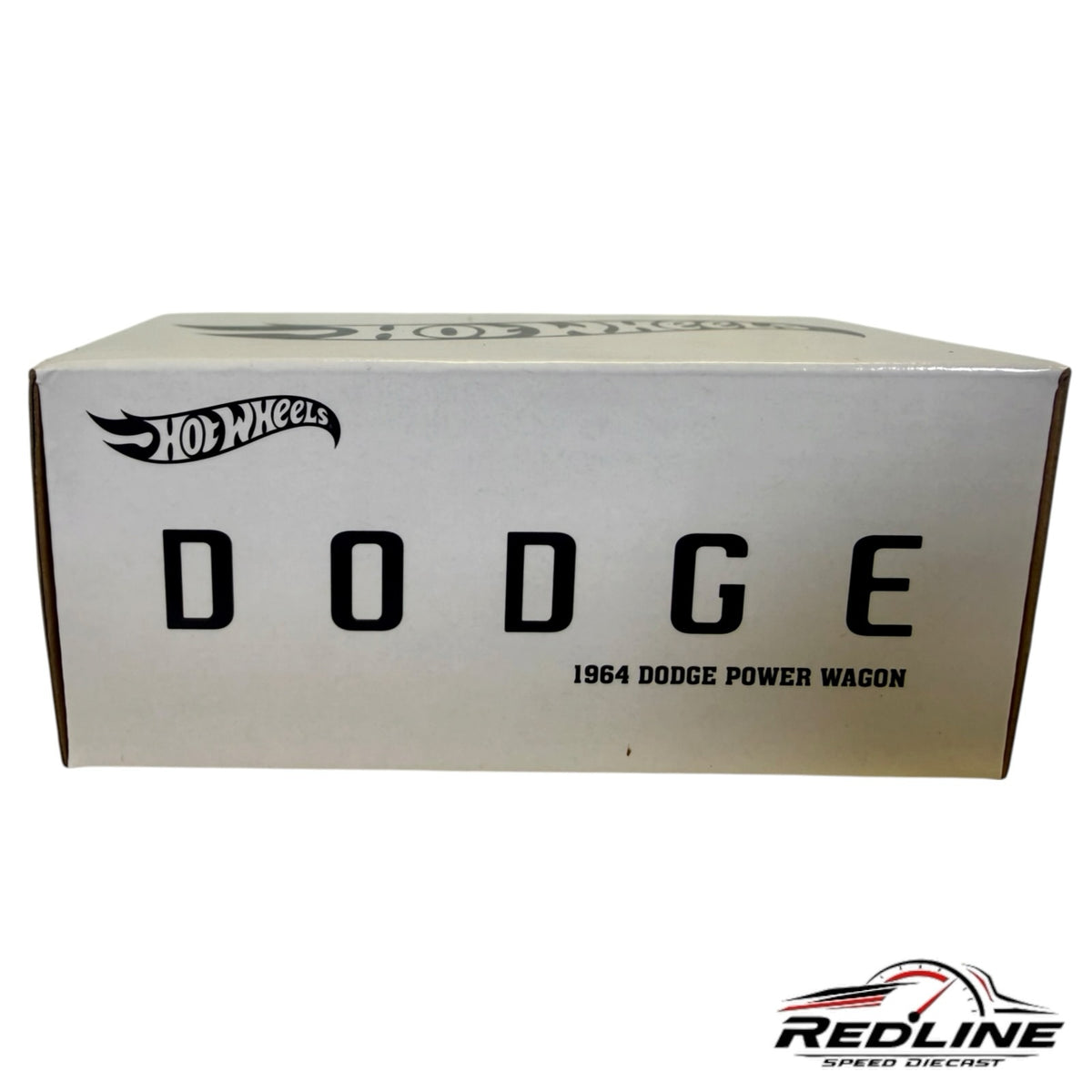 Redline Speed Diecast Hot Wheels 1964 Dodge Power Wagon collector vehicle white display box packaging
