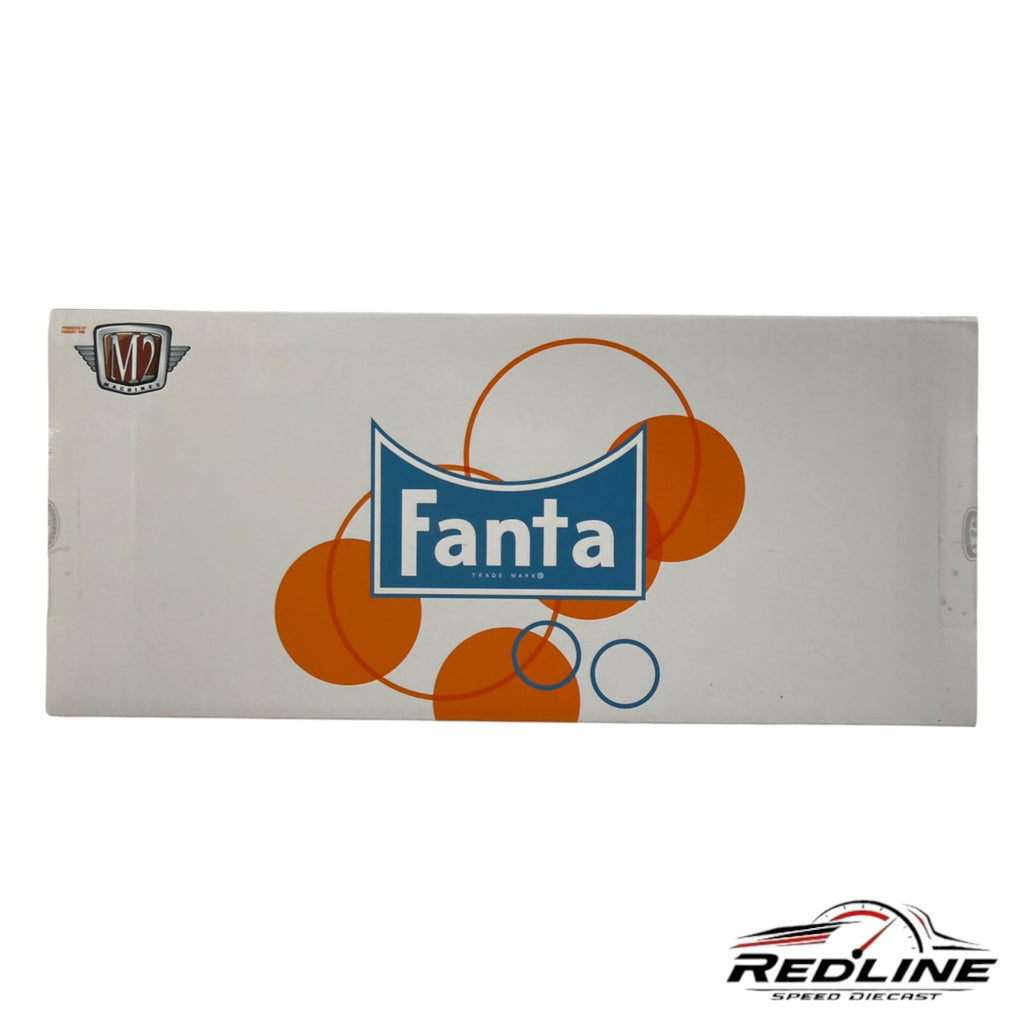 Redline Speed Diecast M2 Machines Fanta Volkswagen delivery van collector box with white and orange branding