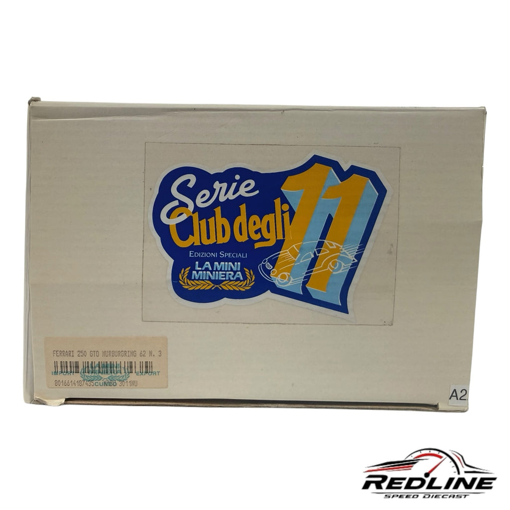 Redline Speed Diecast packaging box for the Ferrari 250 GTO model with Serie Club degli 11 branding