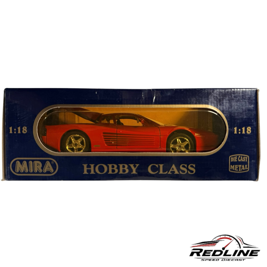 Redline Speed Diecast 1:18 scale red Ferrari 512 TR model car in original Mira Hobby Class display box