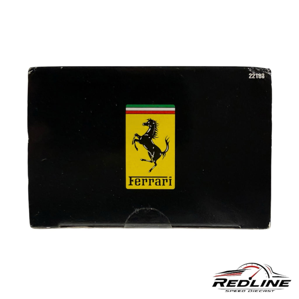 Redline Speed Diecast black collector box featuring the iconic yellow Ferrari prancing horse logo