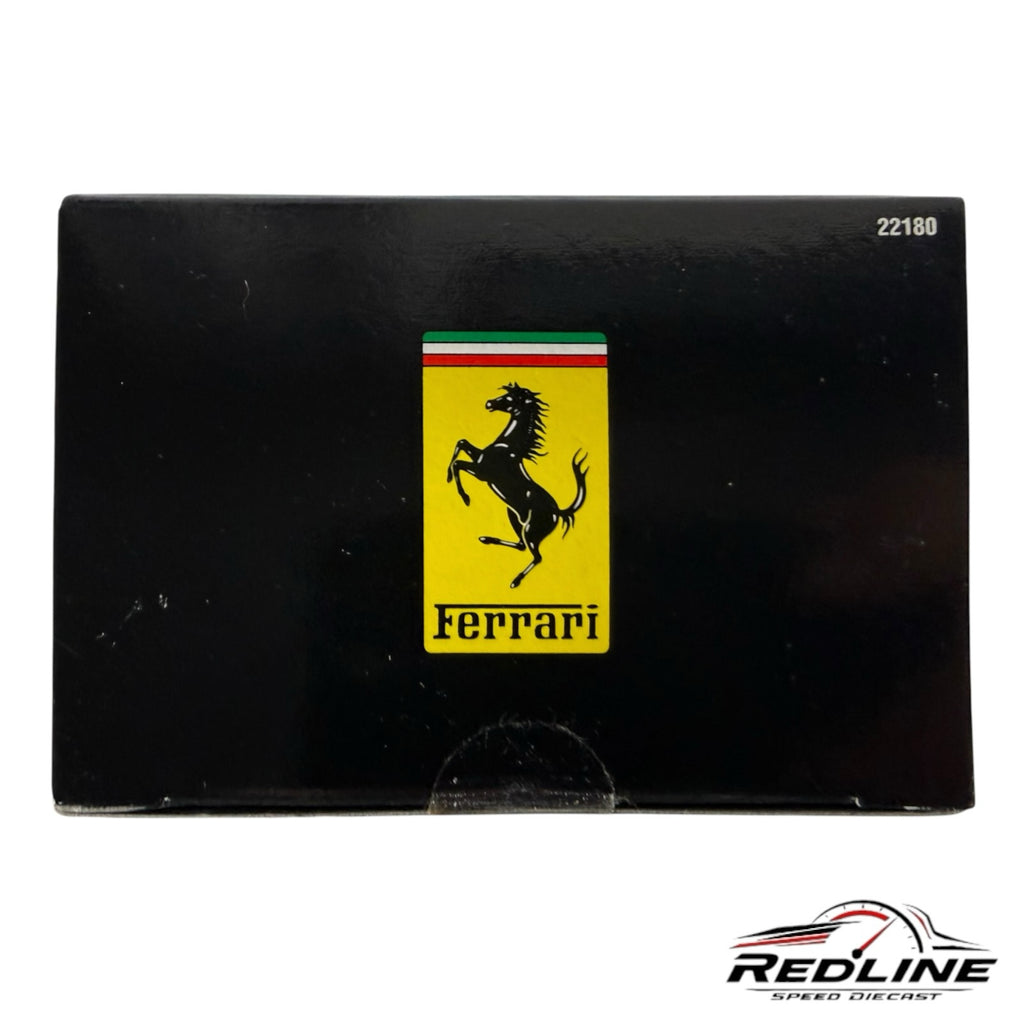 Redline Speed Diecast black display box featuring the iconic yellow Ferrari prancing horse logo