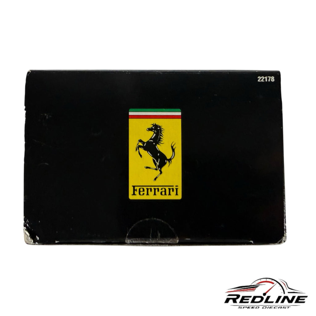 Redline Speed Diecast Ferrari F355 Spider collector box featuring the iconic yellow prancing horse logo on black