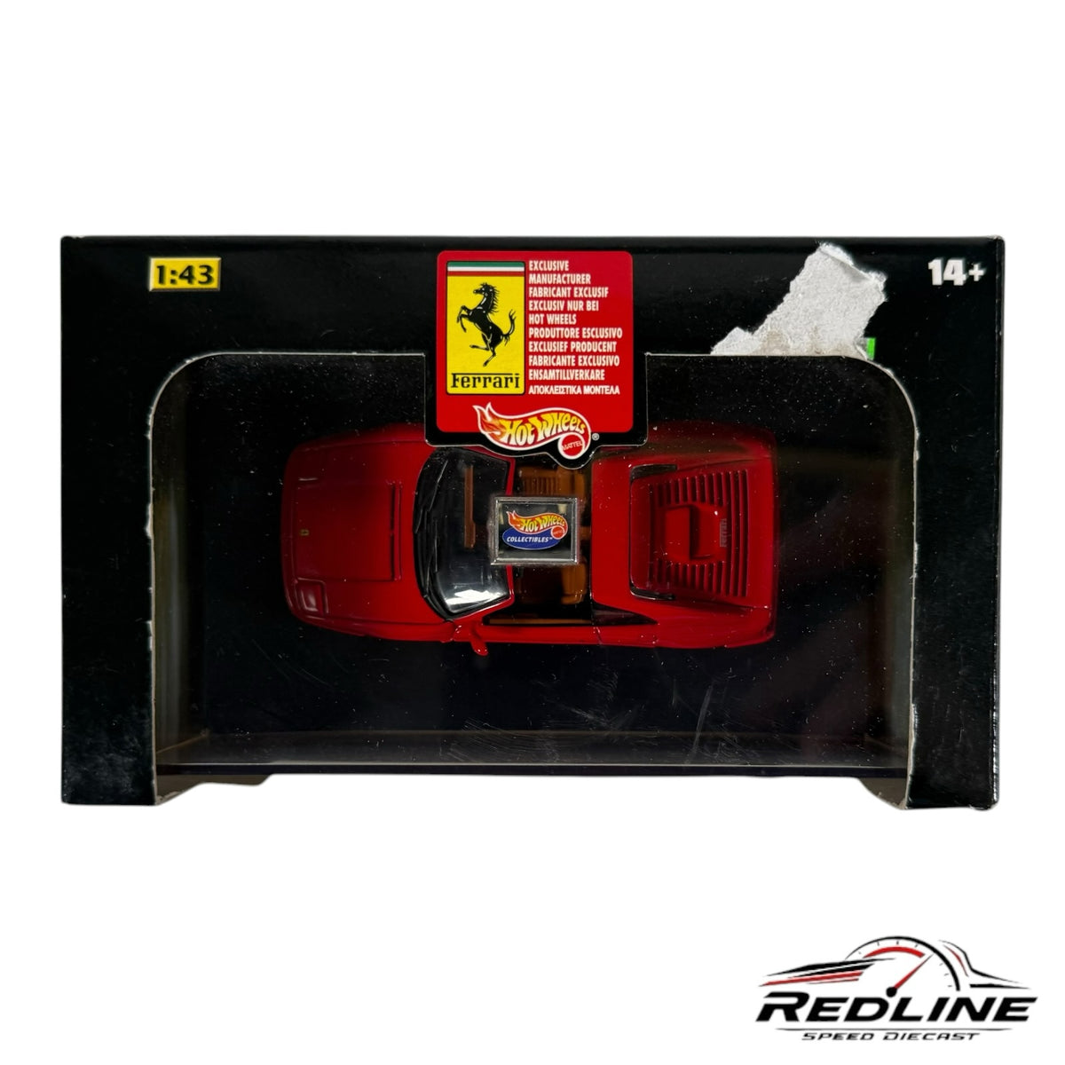 Redline Speed Diecast 1:43 scale red Ferrari F355 Spider diecast model in original collector packaging
