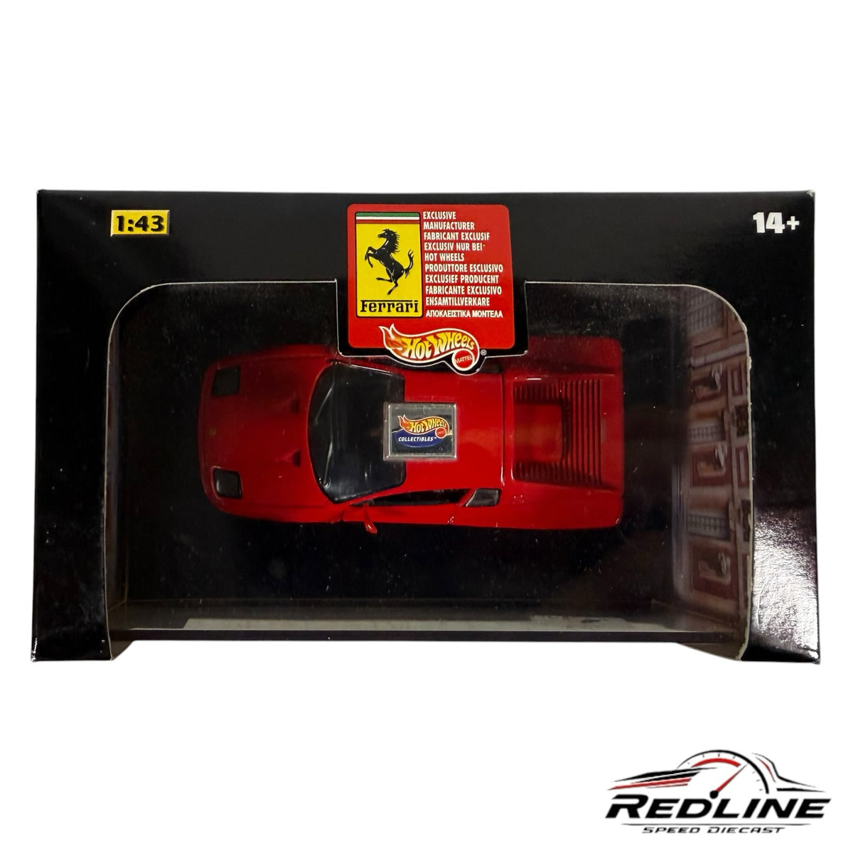 Redline Speed Diecast 1:43 scale red Ferrari F512 M model car in original collector packaging