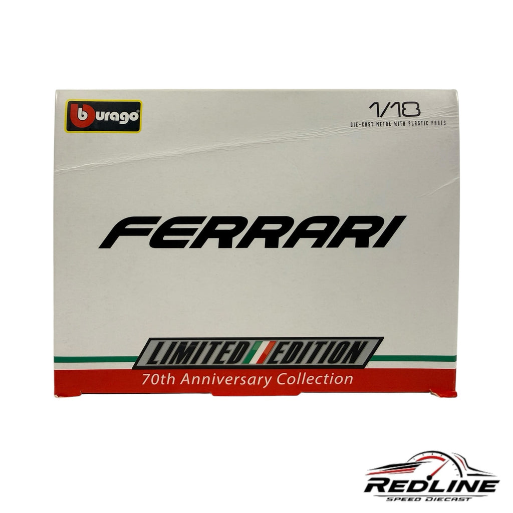 Redline Speed Diecast Bburago Ferrari California T 70th Anniversary Collection 1/18 scale model display box