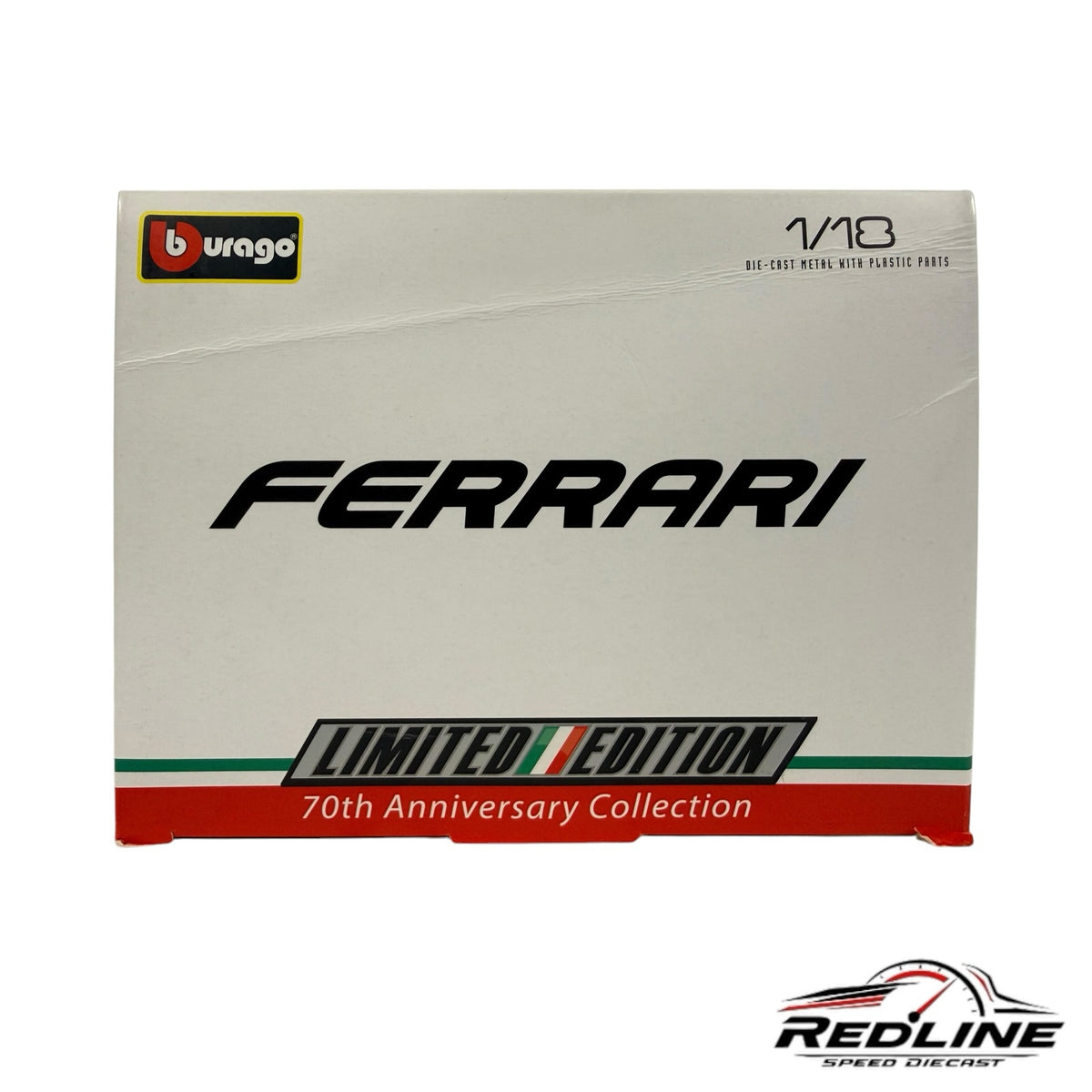 Redline Speed Diecast Bburago Ferrari California T 70th Anniversary Collection 1/18 scale model display box