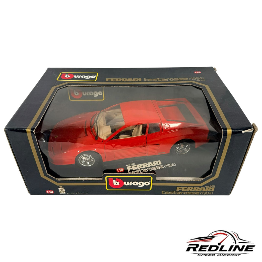 Redline Speed Diecast 1:18 scale red Ferrari Testarossa model car in original display box