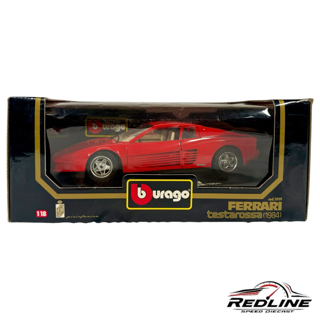 Redline Speed Diecast 1:18 scale red Ferrari Testarossa model car in original collector box