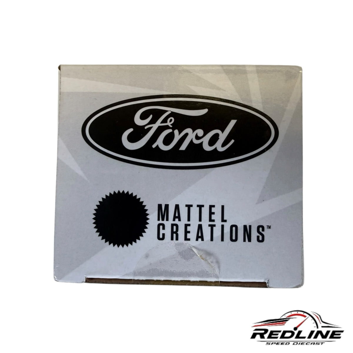 Redline Speed Diecast collector box featuring Ford and Mattel Creations logos for the Ford GT40 MkII model