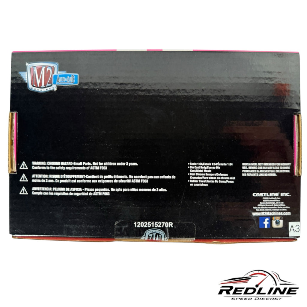 Redline Speed Diecast M2 Machines Ford GT40 MK II 1:64 scale model packaging box with safety and product information