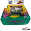 Redline Speed Diecast M2 Machines 1995 Ford Ranger 1:64 scale model truck in white with retro graphics in display box