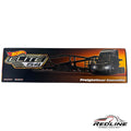 Redline Speed Diecast Hot Wheels Elite 64 Freightliner Cascadia black hauler model in original packaging