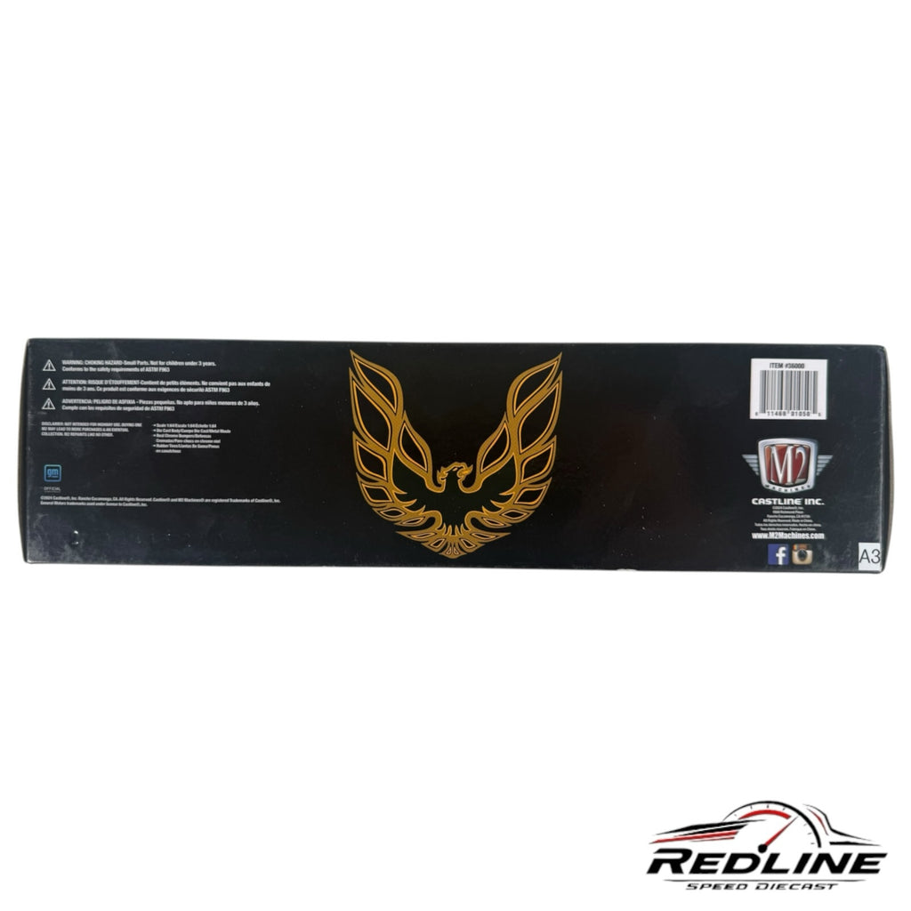 Redline Speed Diecast GMC truck set packaging featuring a gold bird graphic on a black box.