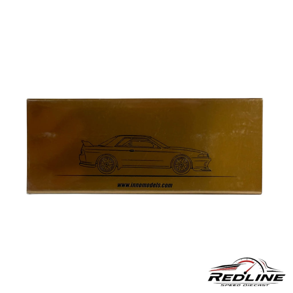 Redline Speed Diecast gold collector box for Inno64 Top Secret BNR32 GT-R 1:64 scale model car