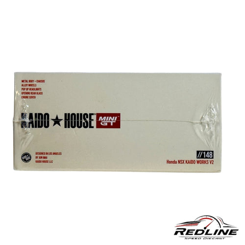 Redline Speed Diecast packaging for the Kaido House Mini GT Honda NSX Kaido Works V2 diecast model box