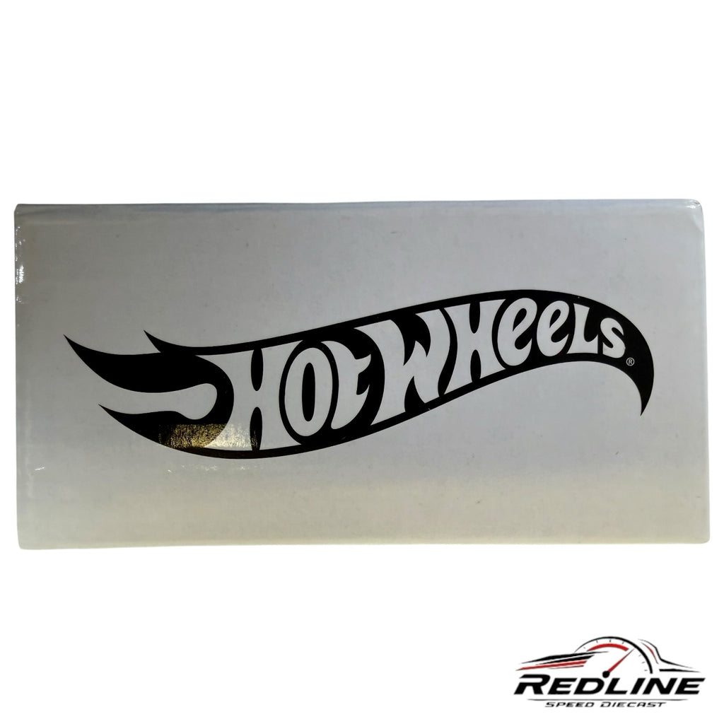 Redline Speed Diecast white box featuring the iconic black Hot Wheels logo for a collector vehicle