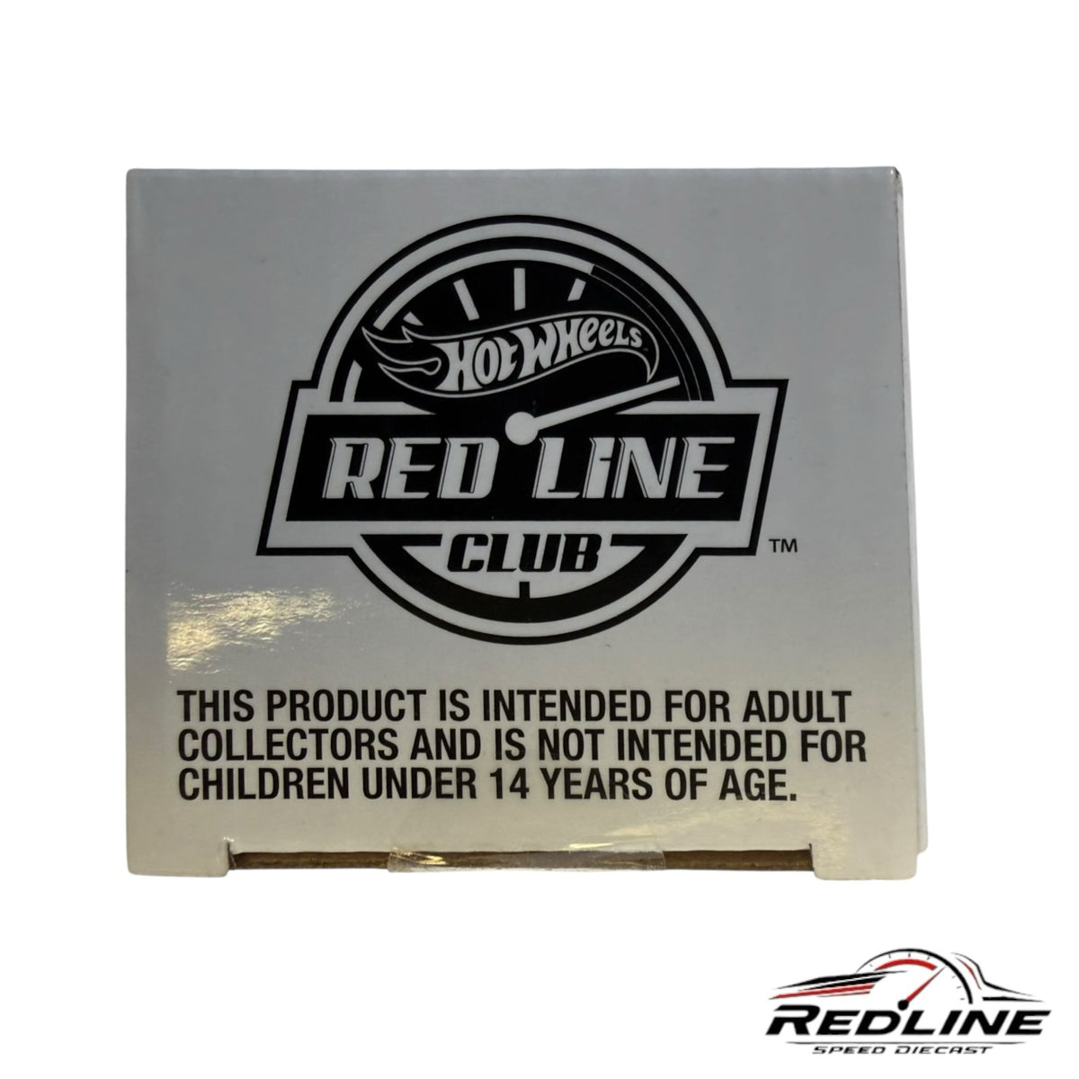 Redline Speed Diecast Hot Wheels Red Line Club collector box with adult collector warning label