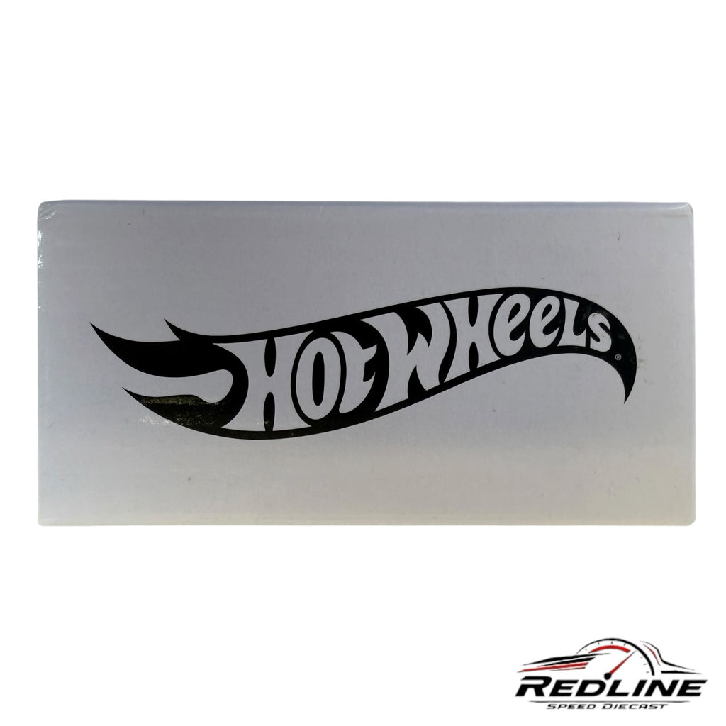 Redline Speed Diecast collector box featuring the iconic black Hot Wheels logo on a clean white background