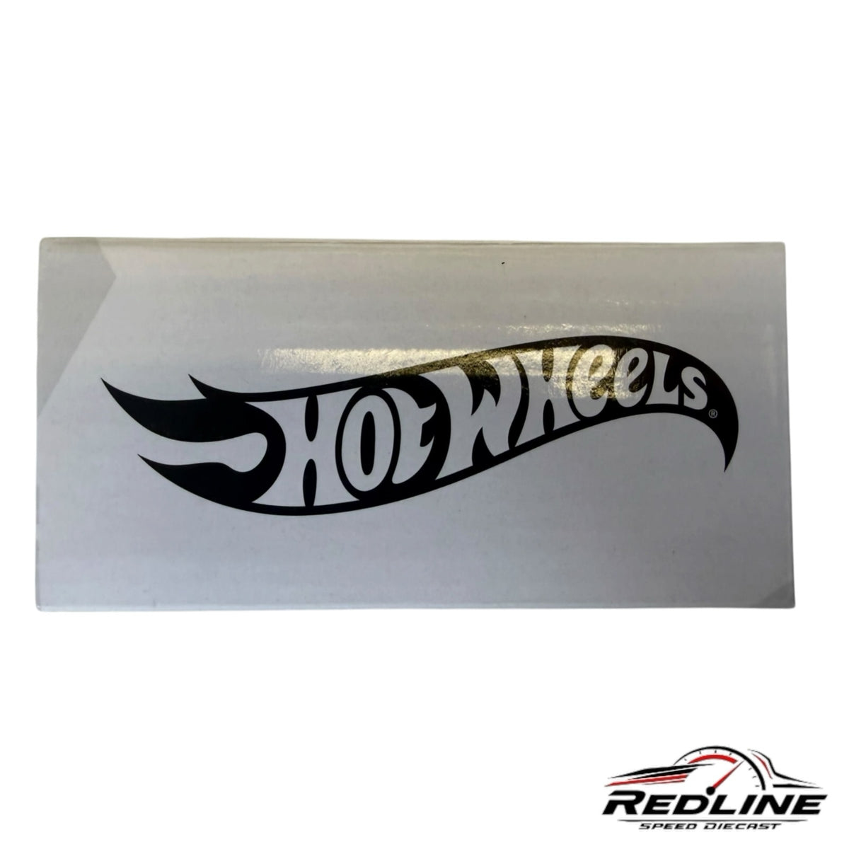 Redline Speed Diecast white collector box featuring the iconic black Hot Wheels logo for the Ford GT40 MkII model