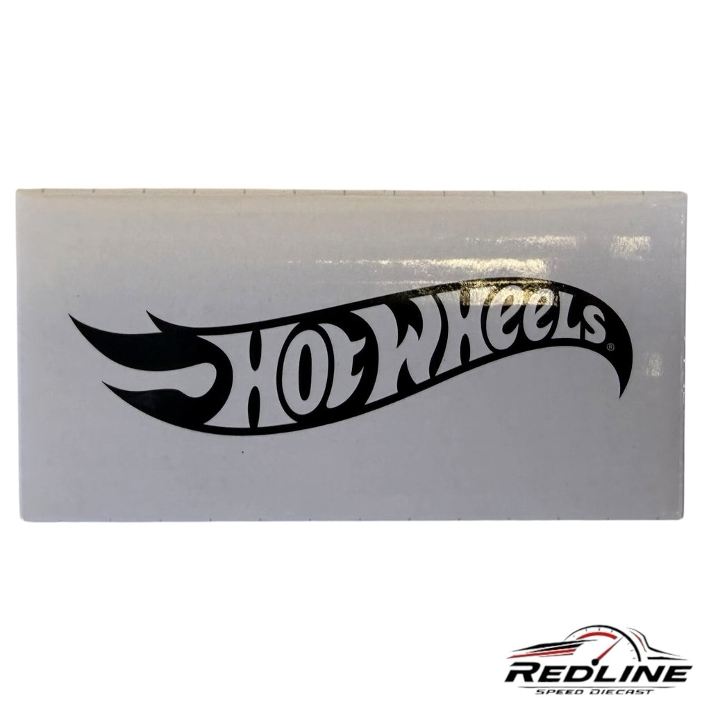 Redline Speed Diecast white box featuring the iconic black Hot Wheels logo for a collectible vehicle