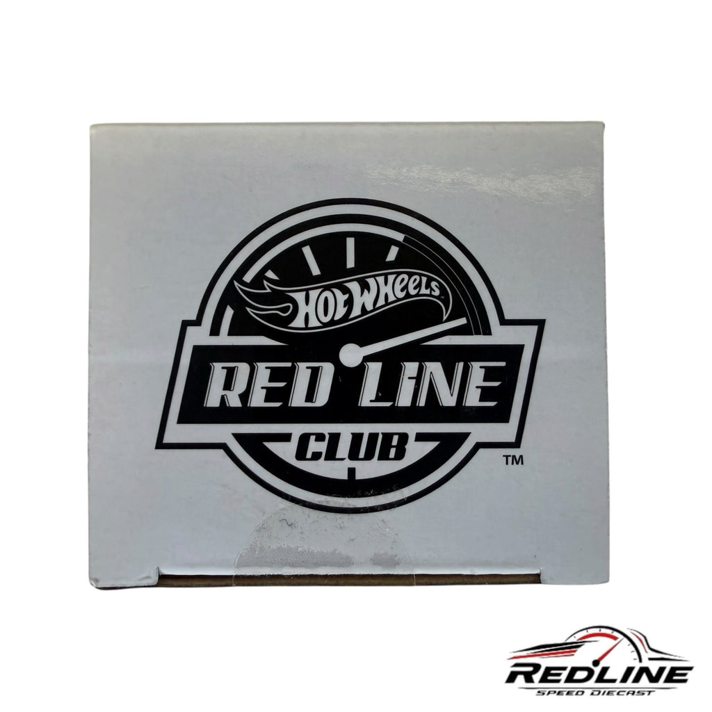 Redline Speed Diecast Hot Wheels Red Line Club logo printed on a white collectible display box