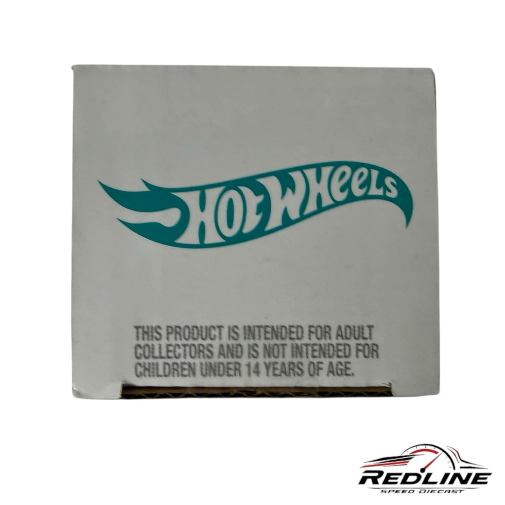 Redline Speed Diecast Hot Wheels collector packaging box with teal logo and age warning for adult collectors