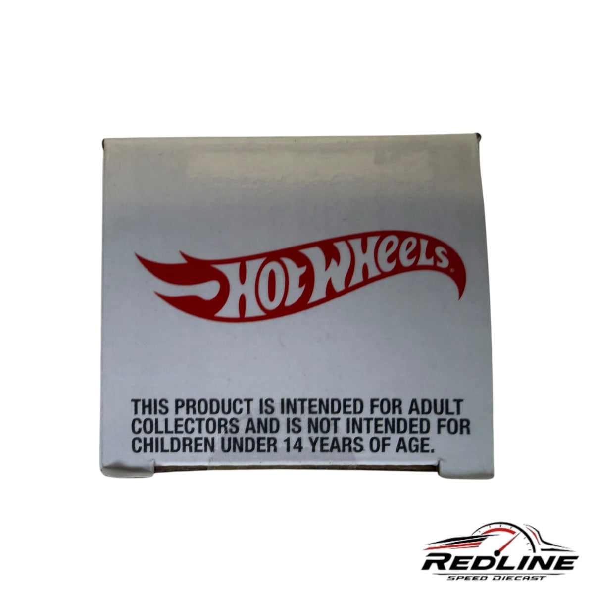 Redline Speed Diecast Hot Wheels collector edition packaging with age warning for adult collectors