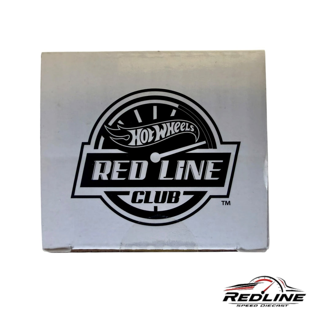 Redline Speed Diecast Hot Wheels Red Line Club logo on a white collector box for a 1995 BMW M3 LTW diecast model