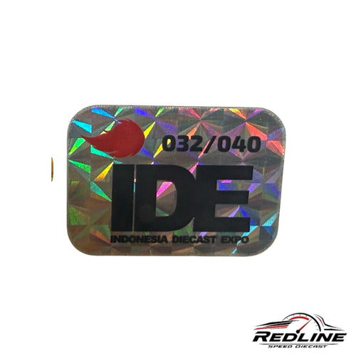 Redline Speed Diecast Indonesia Diecast Expo holographic authenticity sticker numbered 032 of 040