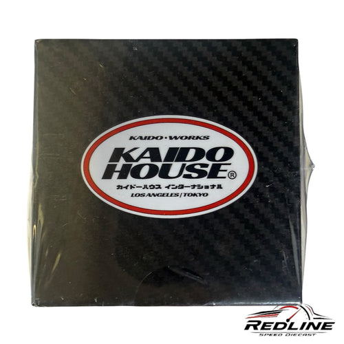 Redline Speed Diecast branded Kaido House box with carbon fiber texture and iconic logo for Nissan Skyline model car
