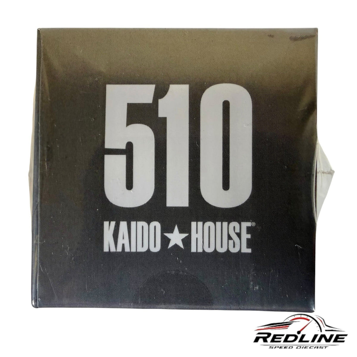 Redline Speed Diecast packaging box for the Kaido House Datsun 510 model featuring bold white branding on black