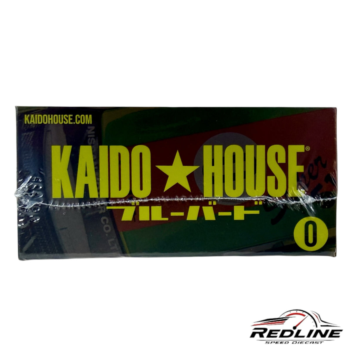 Redline Speed Diecast KAIDO HOUSE Datsun 510 Wagon model box packaging in OG Flow Yellow with bold branding