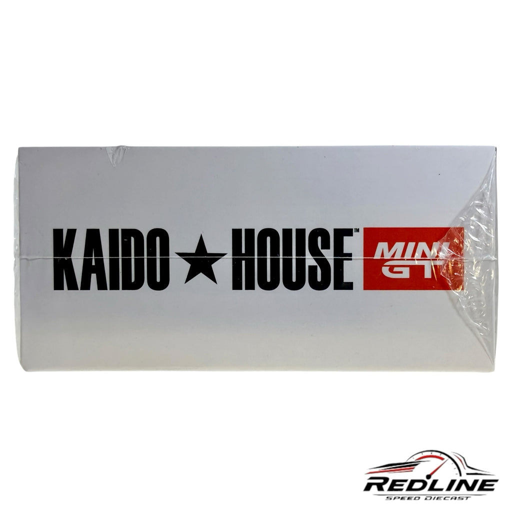 Redline Speed Diecast branded Kaido House x Mini GT packaging box for a Datsun 510 wagon diecast model