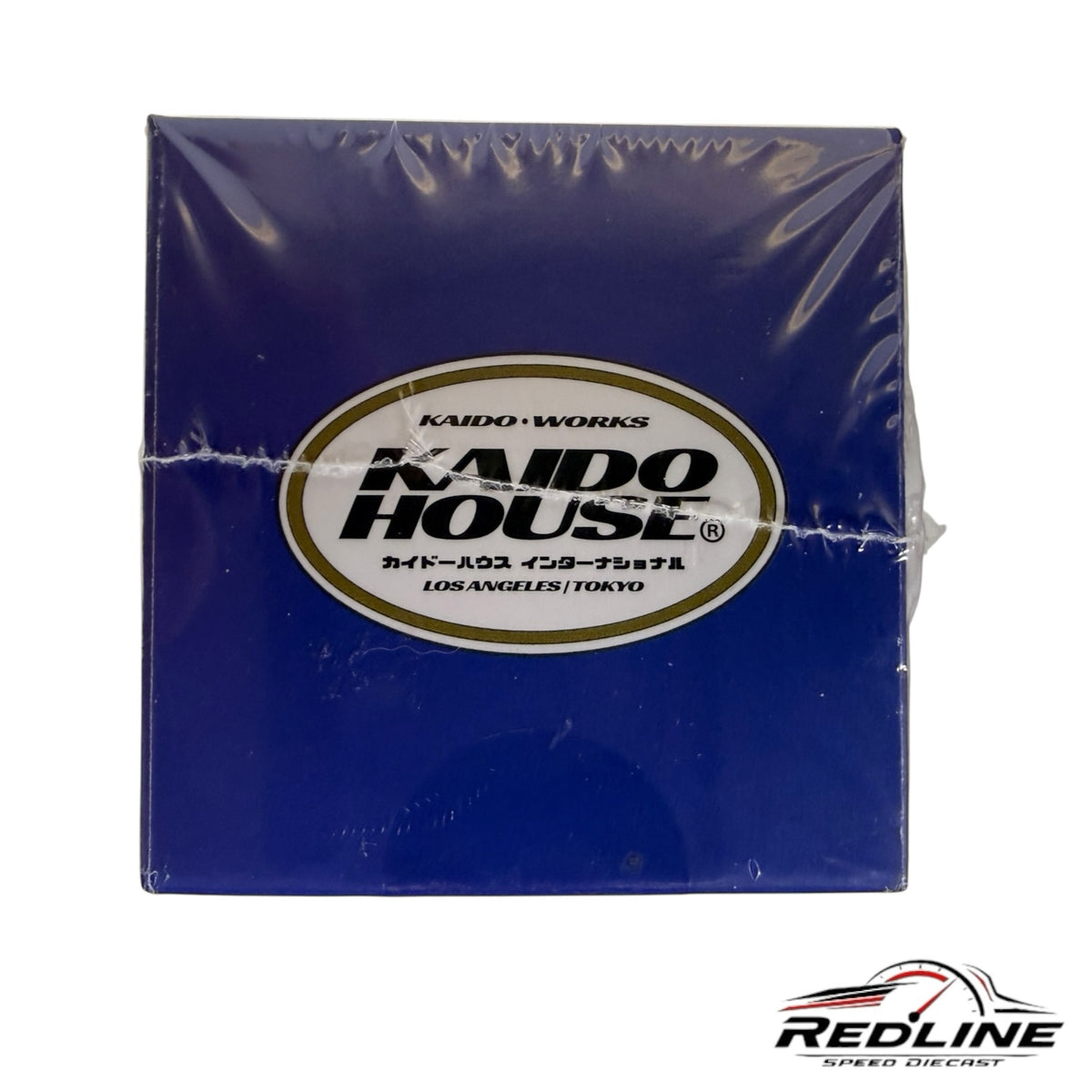 Redline Speed Diecast blue Kaido House Nissan Skyline GT-R model box with white oval logo branding