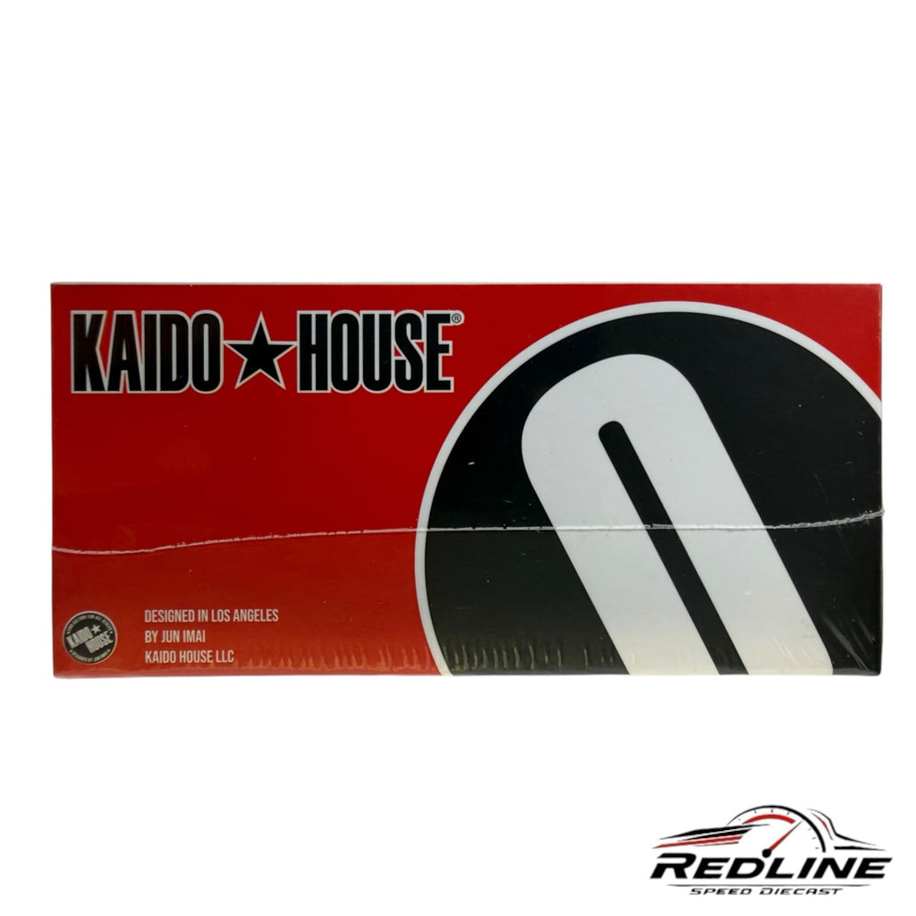 Redline Speed Diecast packaging for a Kaido House Nissan Skyline model featuring red and black branding