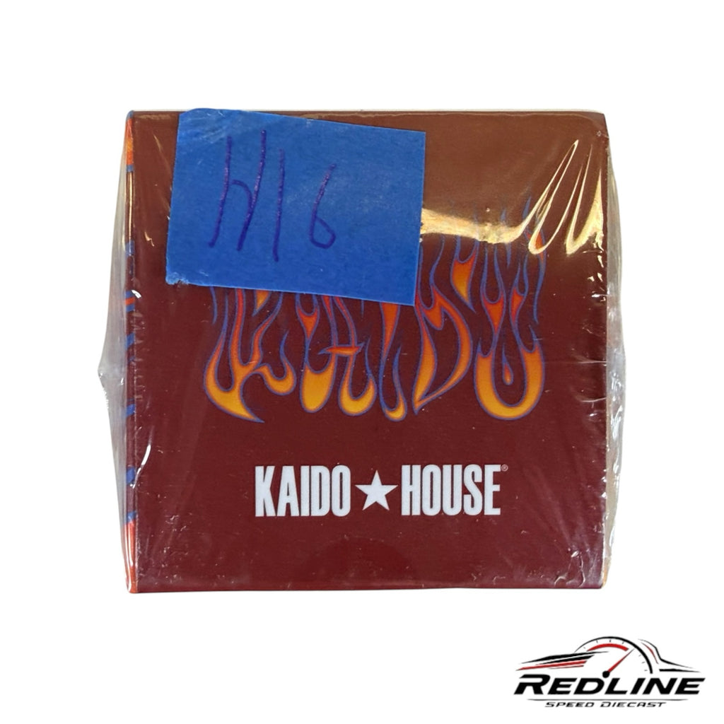 Redline Speed Diecast KAIDO HOUSE Chevrolet Silverado Dually collector box with fiery graphics and branding